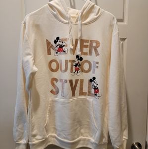 Women's Disney Mickey Mouse Hooded Pullover Size L (11-13)